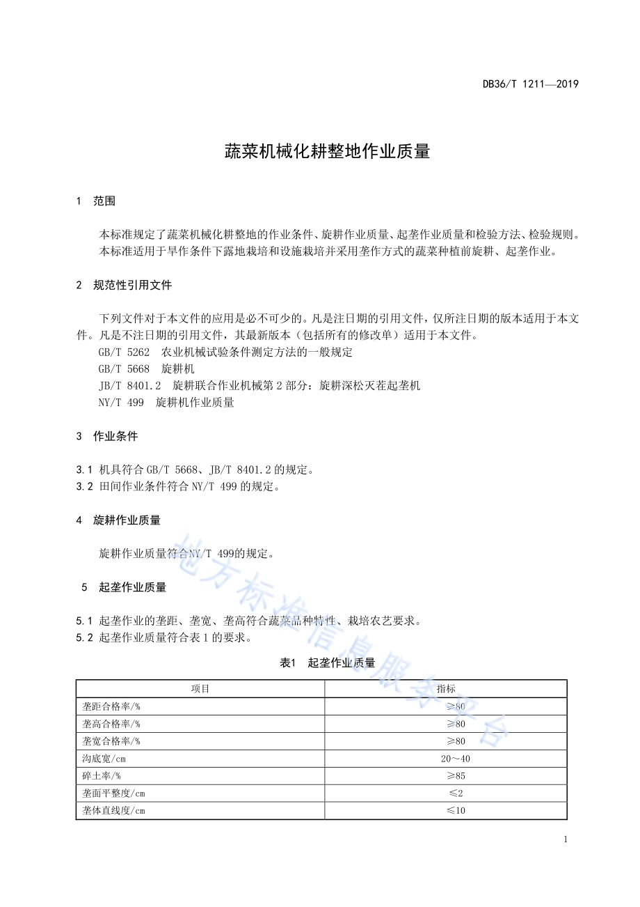 蔬菜机械化耕整地作业质量DB36／T 1211-2019.pdf_第5页