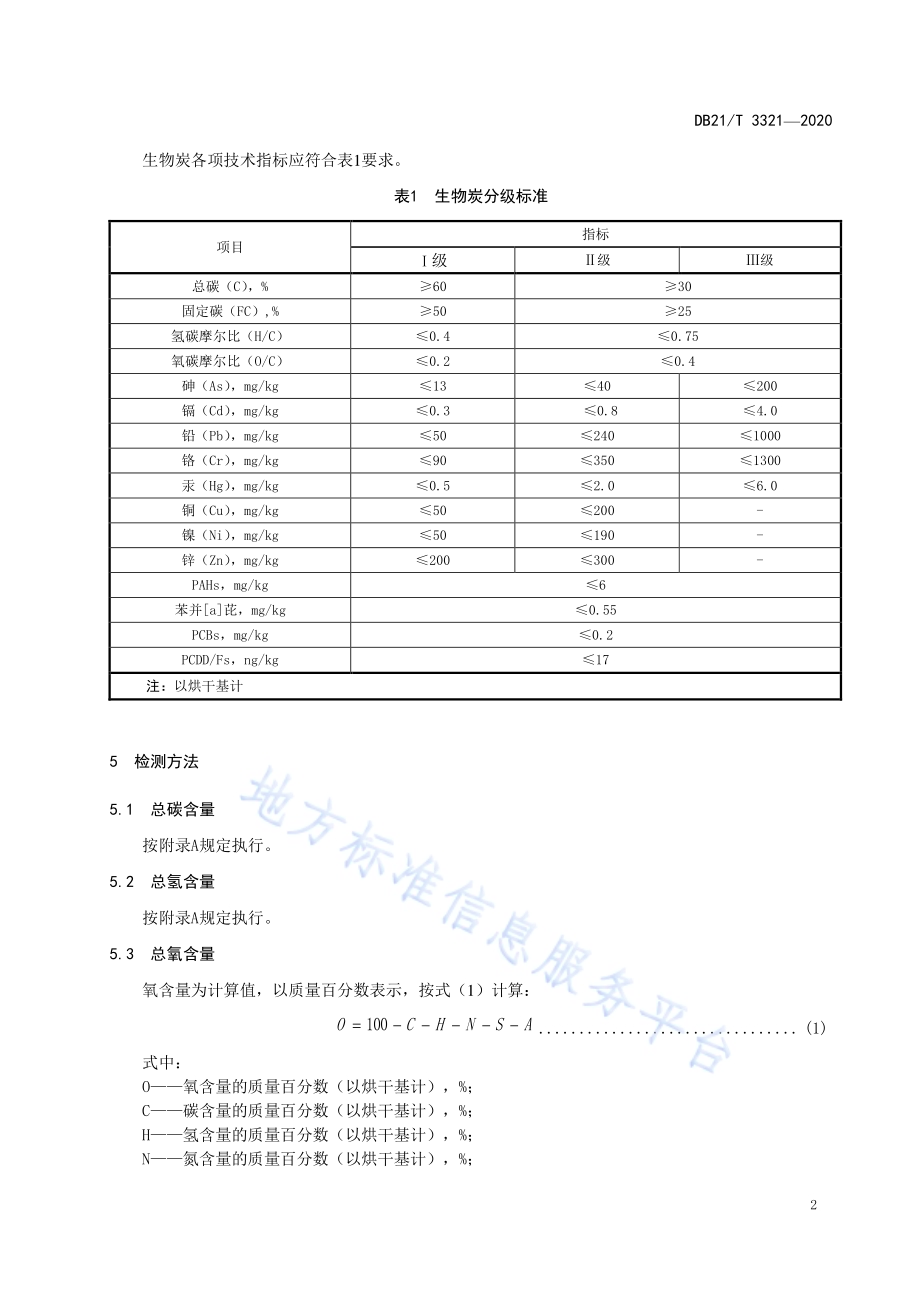 生物炭分级与检测技术规范DB21／T 3321－2020.pdf_第4页