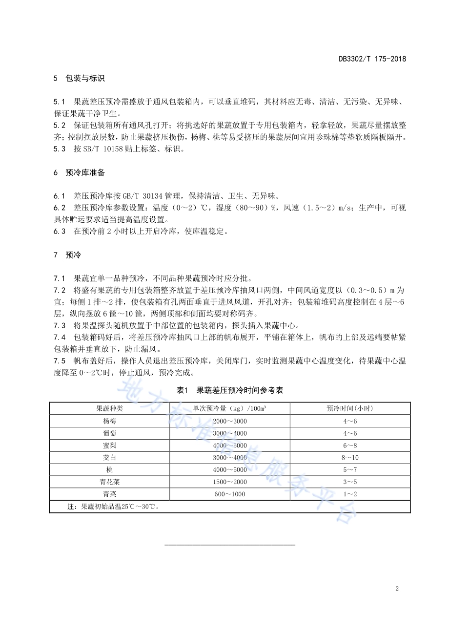 果蔬差压预冷技术规程DB3302／T 175-2018.pdf_第4页