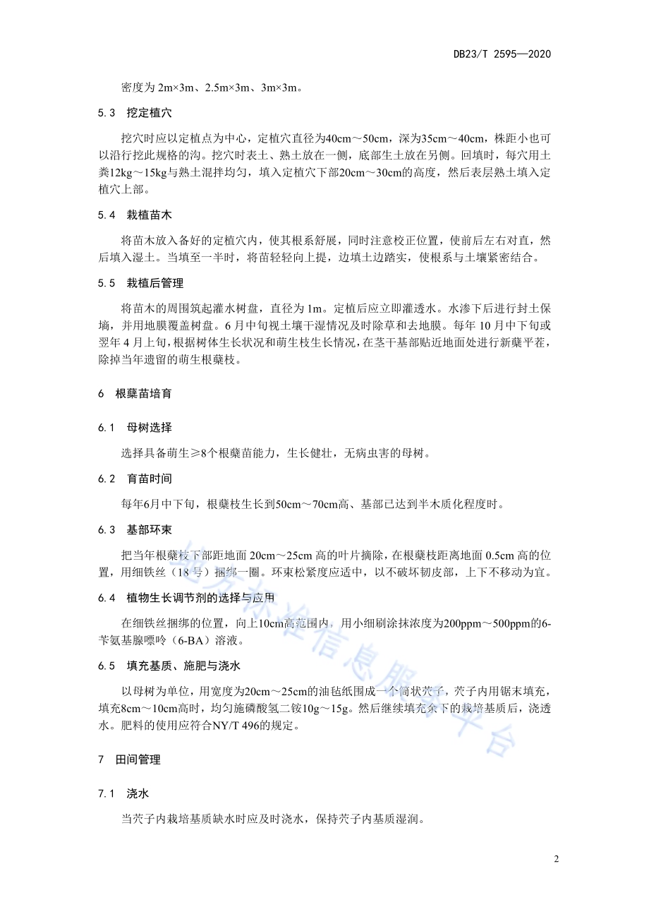 龙榛根蘖育苗技术规程DB23／T 2595-2020.pdf_第4页