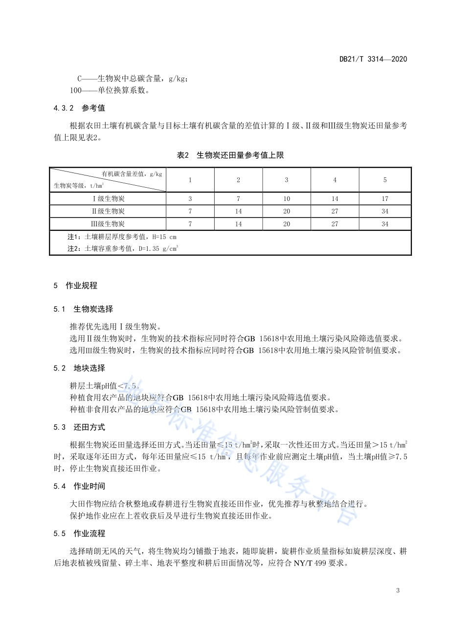 生物炭直接还田技术规程DB21／T 3314－2020.pdf_第5页