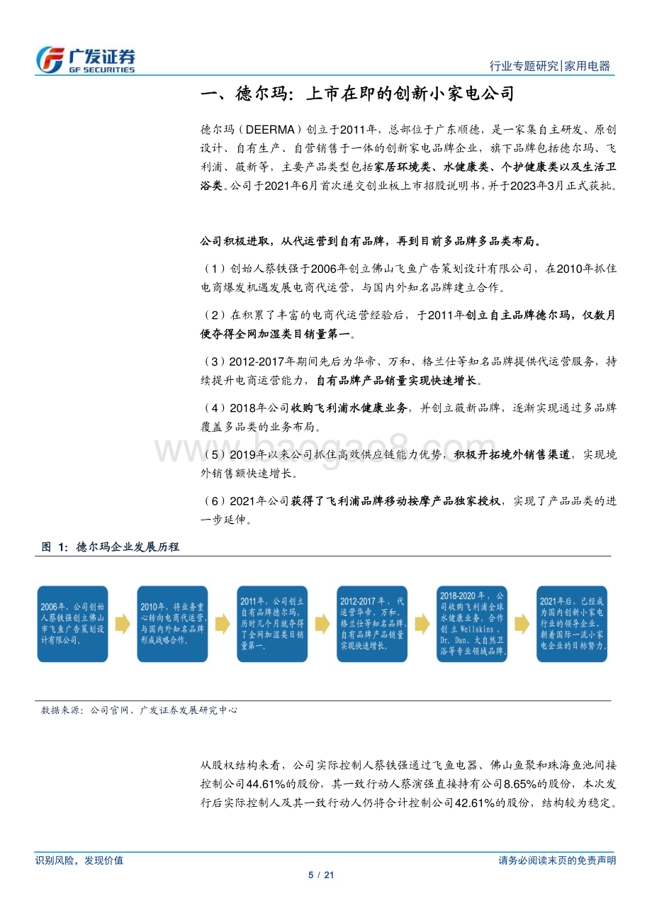 20230326_广发证券_家用电器行业证券研究报告：小家电行业专题德尔玛多品牌布局的小家电新势力_22页.pdf_第5页
