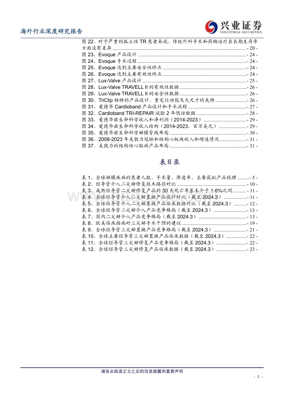 20240410_兴业证券_二尖瓣、三尖瓣治疗行业深度：蓝海市场亟待发掘置换进展值得期待_35页.pdf_第3页