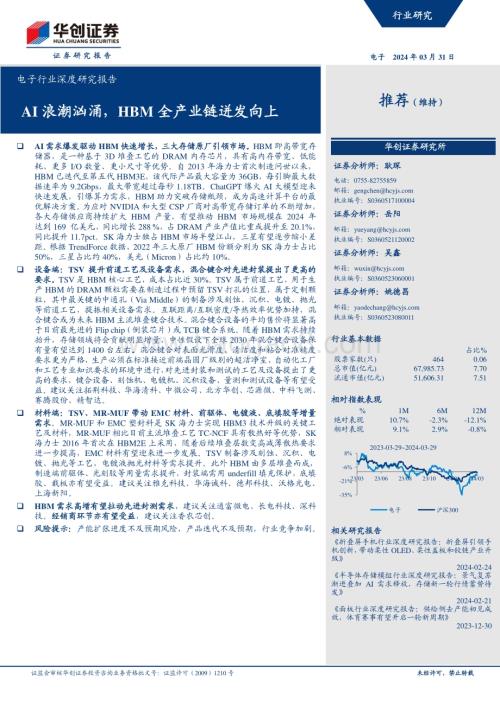 20240331_华创证券_电子行业深度研究报告：AI浪潮汹涌HBM全产业链迸发向上_28页.pdf