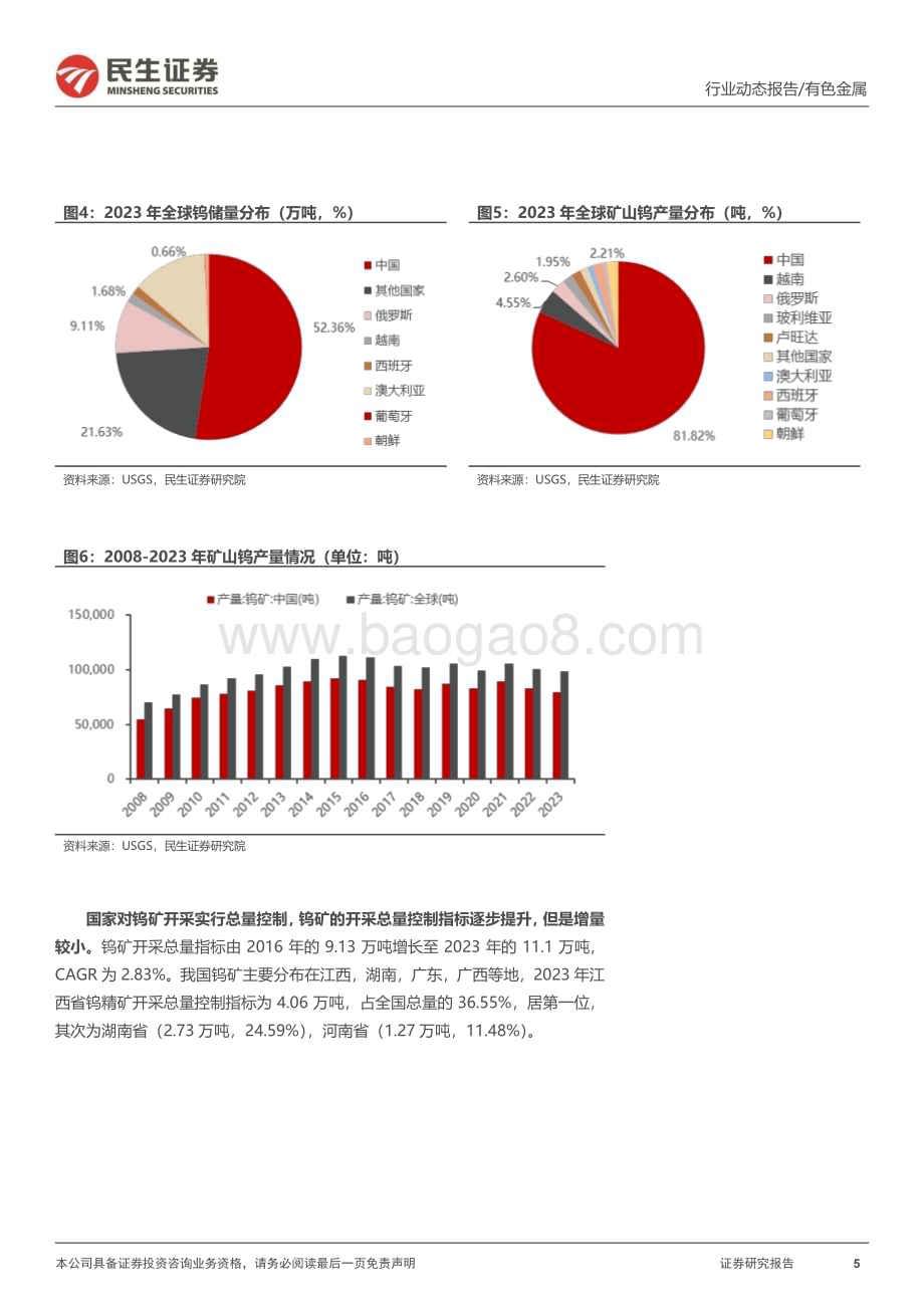 20240318_民生证券_钨行业跟踪报告：钨矿供需紧张期待登顶时刻_24页.pdf_第5页