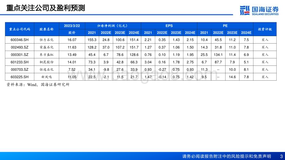20230323_国海证券_民营炼化行业深度报告之四：周期复苏可期成长加速落地_55页.pdf_第3页
