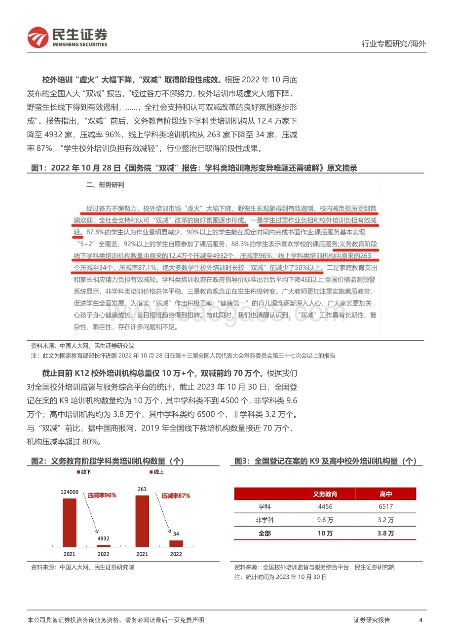 20231109_民生证券_教培行业研究系列报告：季报集体反弹的底层逻辑行业发生了什么变化？_27页.pdf_第4页