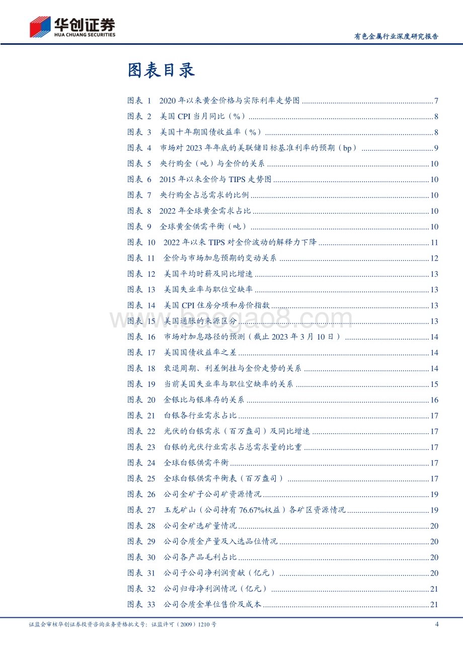 20230314_华创证券_有色金属行业证券研究报告：贵金属价值重估趋势上行_37页.pdf_第4页