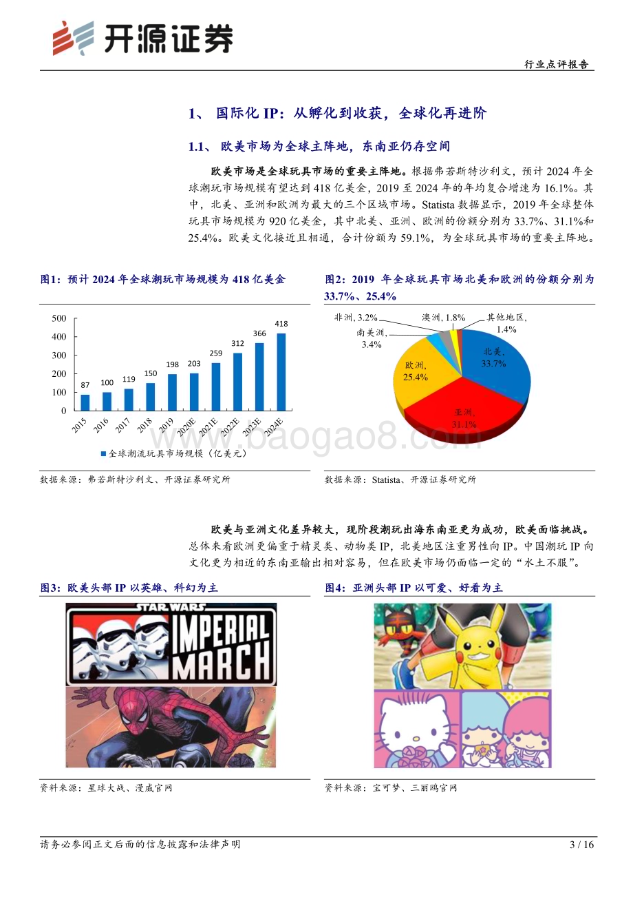 20240405_开源证券_社会服务行业点评报告：国际化IP打开全球空间新品类拓展新群体_16页.pdf_第3页