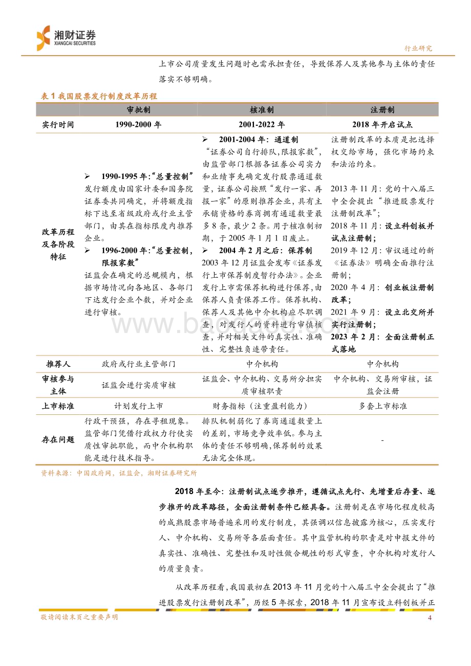20230323_湘财证券_证券行业证券研究报告：全面注册制打开券商业务发展空间_22页.pdf_第5页