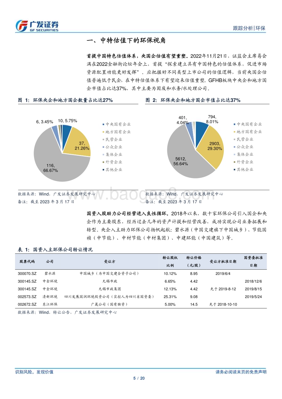 20230319_广发证券_环保行业深度研究报告：中特估值下的环保视角关注直饮水+CCER_21页.pdf_第5页