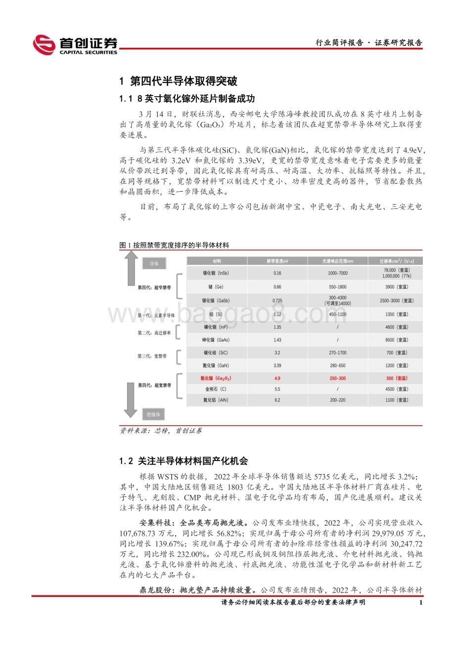 20230322_首创证券_电子行业简评报告：第四代半导体取得突破关注材料领域国产化机会_12页.pdf_第2页