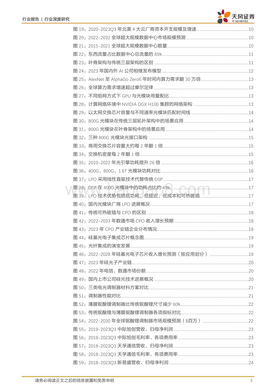 20240224_天风证券_通信行业深度研究：AI时代算力需求激涌高速率光模块伴潮而行_25页.pdf_第3页