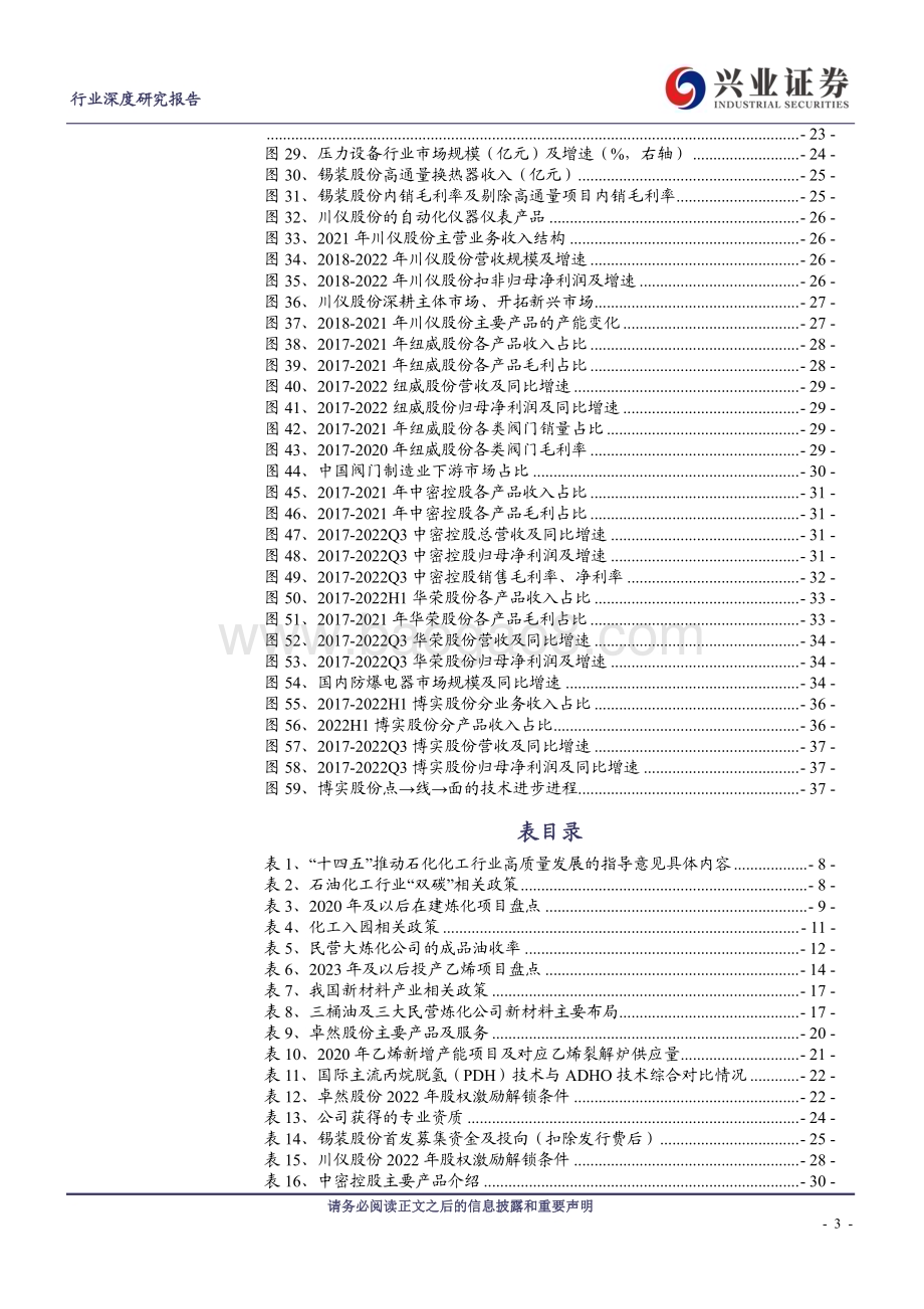 20230420_兴业证券_石化装备行业证券研究报告：“降油增化”、“新材料” 趋势拉动需求千亿市场重焕生机_41页.pdf_第3页