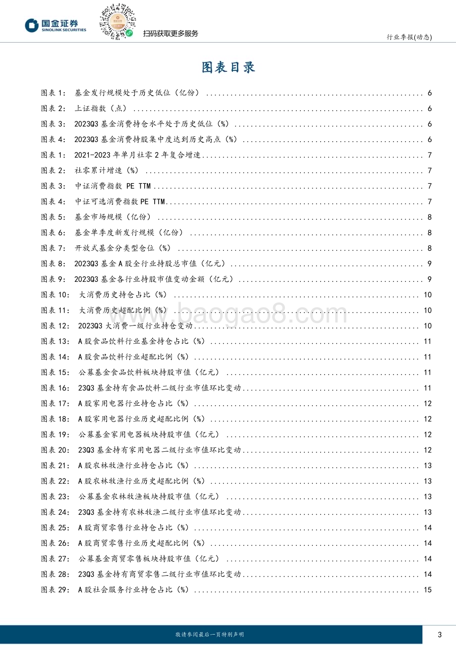 20231105_国金证券_消费行业持仓的变化与启示：基金更加抱团盈利确定性优先_34页.pdf_第3页