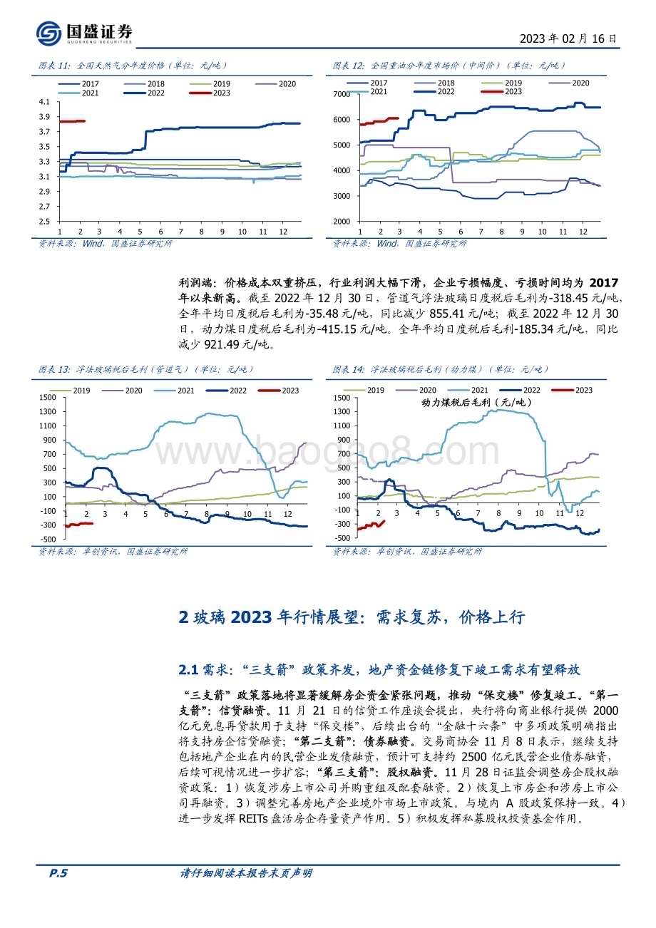 20230216_国盛证券_玻璃行业证券研究报告：底部特征明显长鞭效应酝酿价格弹性_16页.pdf_第5页