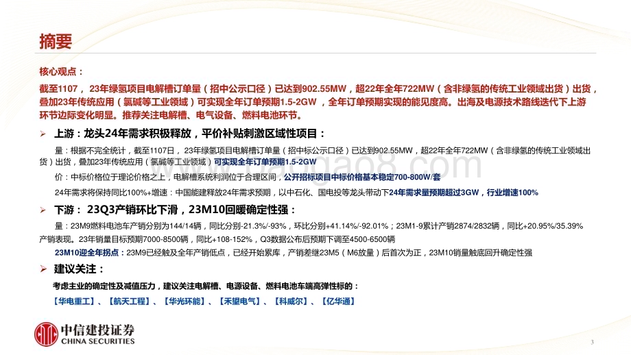 20231109_中信建投_新能源行业研究报告：电解槽招标将集中释放燃料电池车回暖确定性强_23页.pdf_第3页