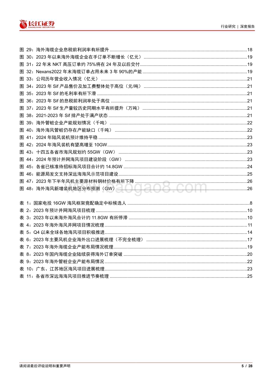 20240201_长江证券_电气设备行业风电2023年度总结与2024年度展望：柳暗花明再启征程_28页.pdf_第5页