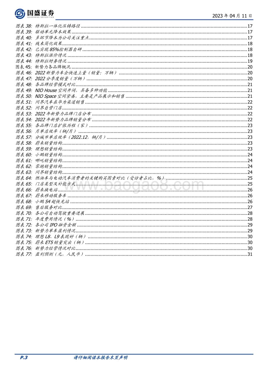 20230411_国盛证券_汽车行业证券研究报告：特斯拉强势领先新势力加速追赶_33页.pdf_第3页