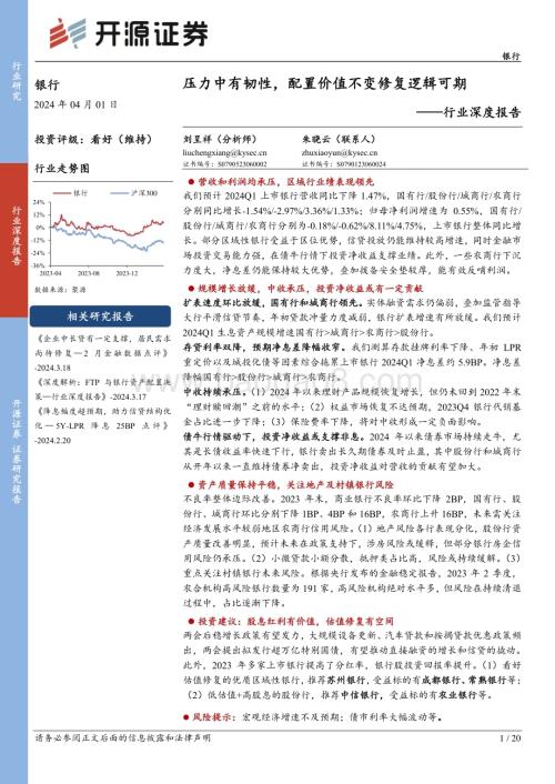 20240401_开源证券_银行行业深度报告：压力中有韧性配置价值不变修复逻辑可期_20页.pdf