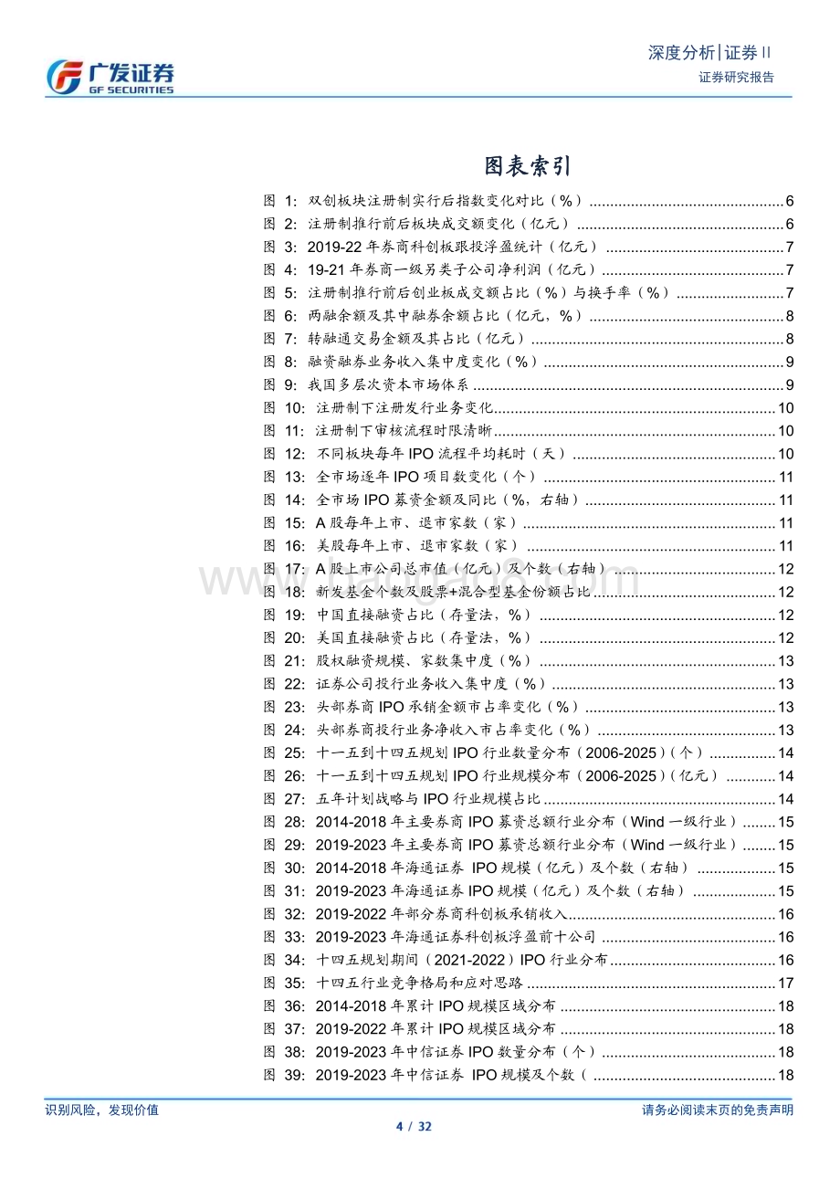 20230319_广发证券_证券Ⅱ行业证券研究报告：全面注册制构建资本市场和投行新生态_33页.pdf_第4页