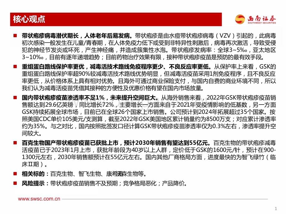 20230221_西南证券_医药行业证券研究报告：带状疱疹疫苗_17页.pdf_第2页