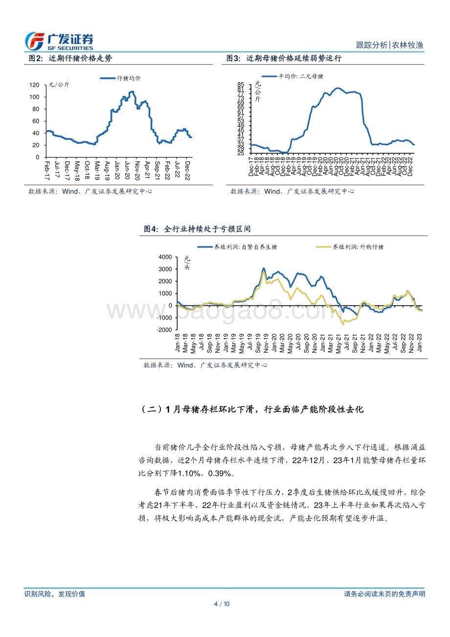 20230214_广发证券_农林牧渔行业证券研究报告：行业产能再次下行上市公司出栏均重环比下滑_11页.pdf_第4页