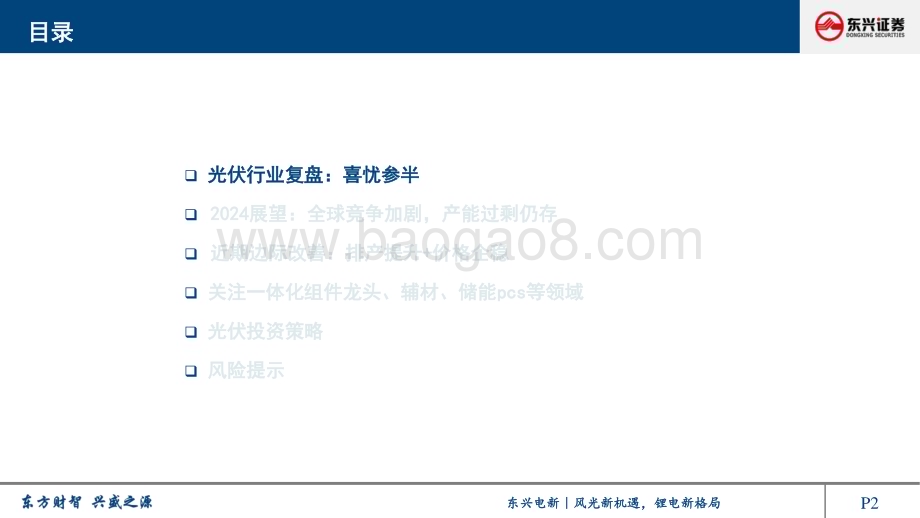 20240307_东兴证券_光伏行业2024年展望报告：竞争加剧、优胜劣汰正当时_32页.pdf_第2页