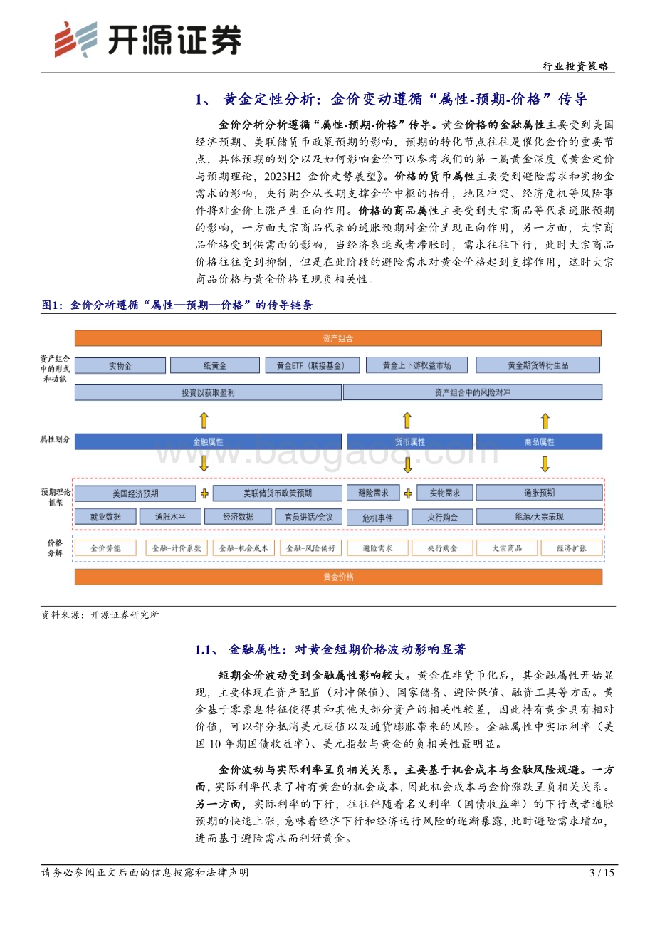 20240321_开源证券_有色金属行业投资策略：黄金价格定量分析2024年金价有望延续上行趋势_15页.pdf_第3页