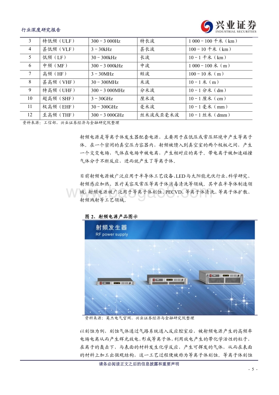 20230410_兴业证券_电子行业证券研究报告：射频电源刻蚀&PECVD设备核心零部件国产替代迫在眉睫_27页.pdf_第5页