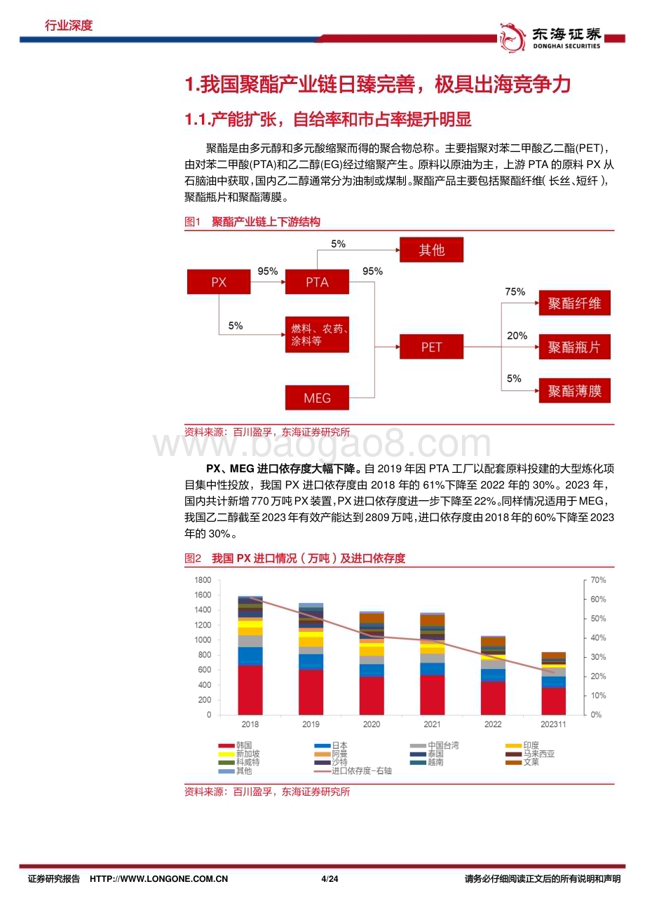 20240126_东海证券_化工行业系列：出海研究我国聚酯链全球竞争力提升出海推动新增长_24页.pdf_第4页