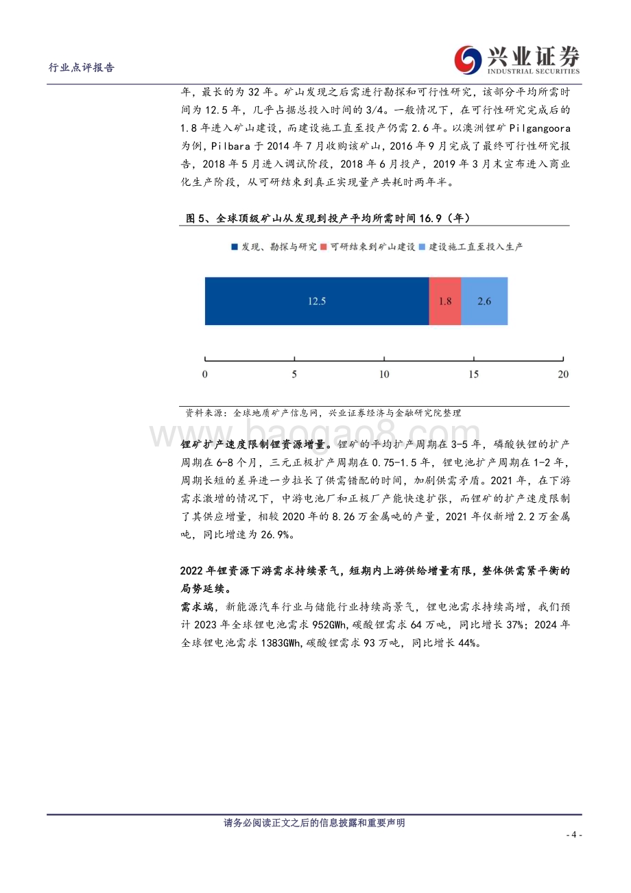20230222_兴业证券_电力设备及新能源行业证券研究报告：电池公司锂资源布局稳步推进核心资源依然左右竞争格局_22页.pdf_第4页