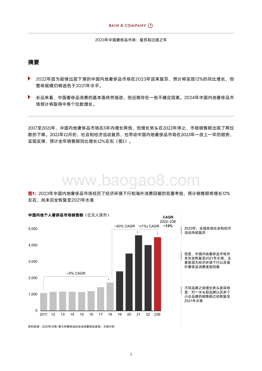 20240126_贝恩_2023年中国奢侈品行业市场：复苏和过渡之年_29页.pdf_第3页