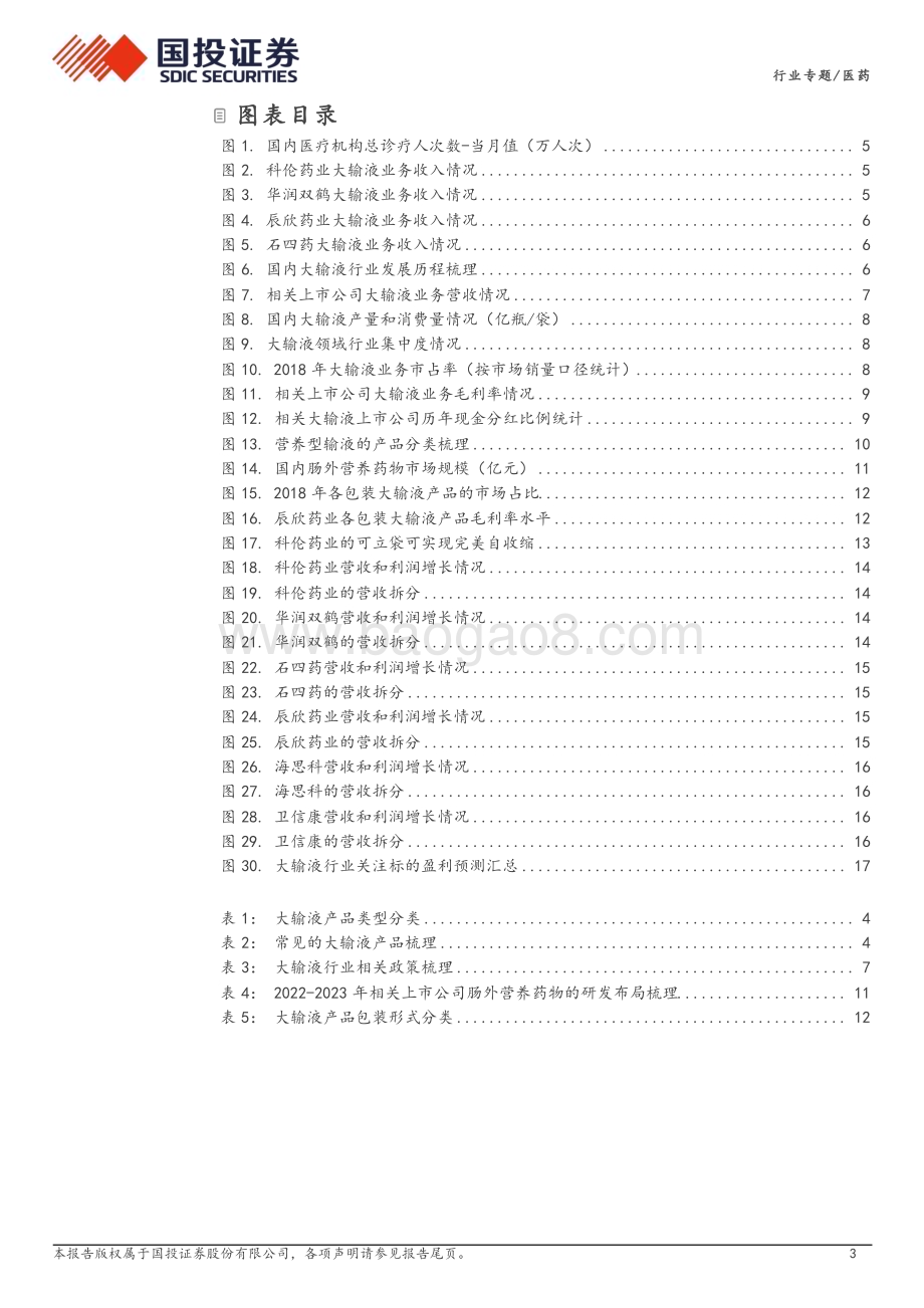 20240424_国投证券_医药行业专题：终端用量回升且供需格局优化大输液行业步入高质量发展阶段_20页.pdf_第3页