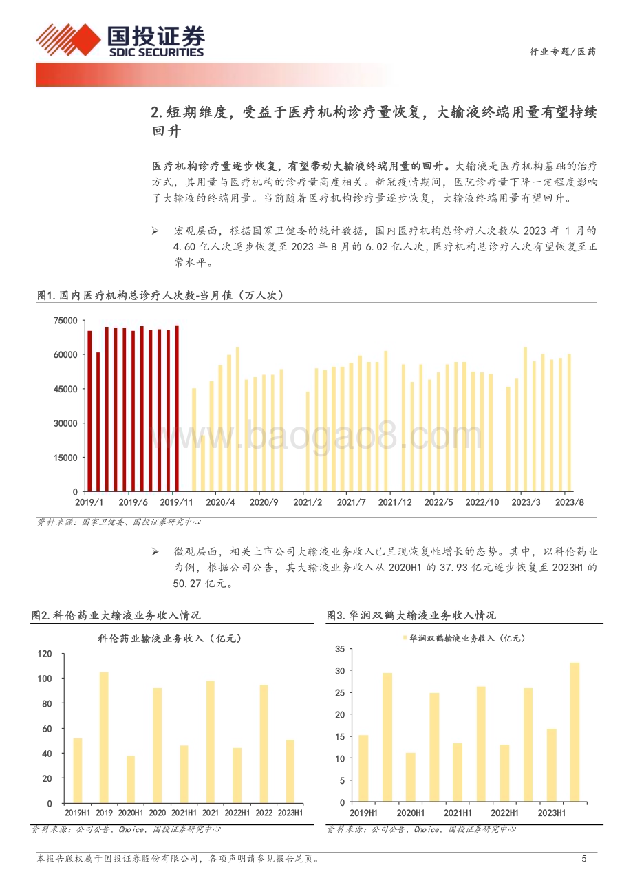 20240424_国投证券_医药行业专题：终端用量回升且供需格局优化大输液行业步入高质量发展阶段_20页.pdf_第5页