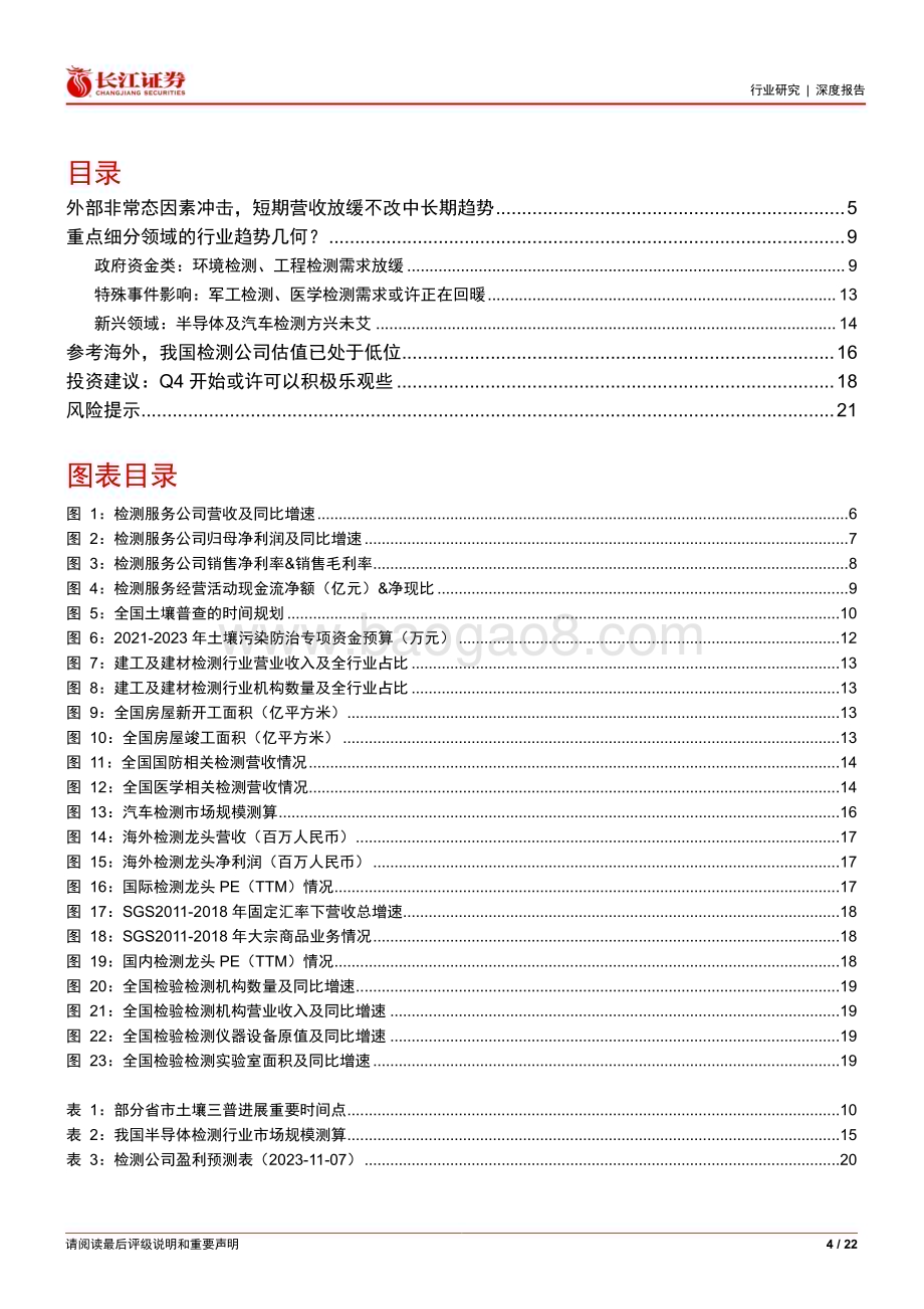 20231112_长江证券_环保行业研究报告：检测服务板块是否会有转机？_22页.pdf_第4页