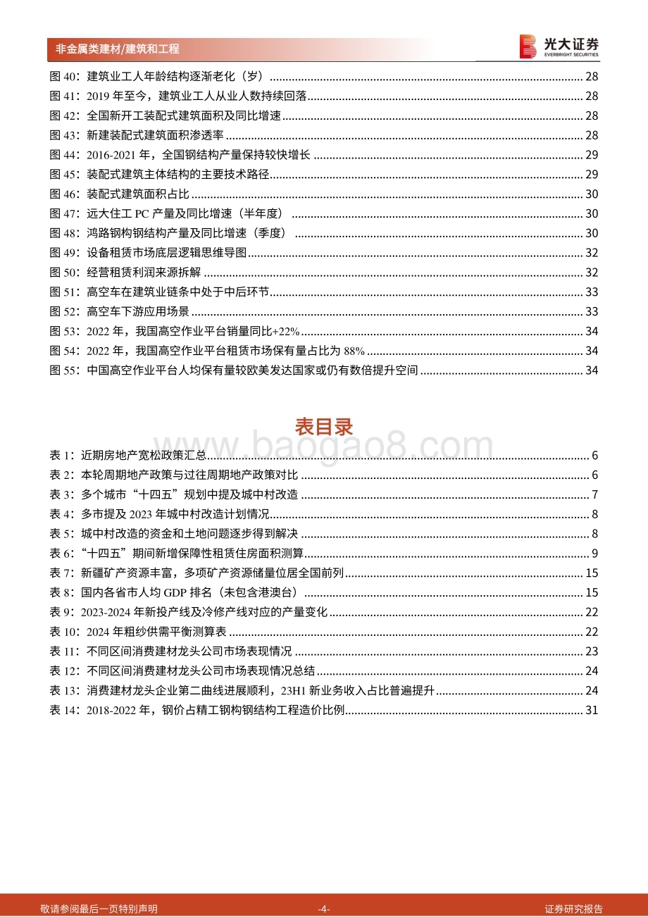 20231111_光大证券_建筑建材行业投资策略报告：期待地产链复苏左侧布局新开工链探寻结构性机会_37页.pdf_第4页