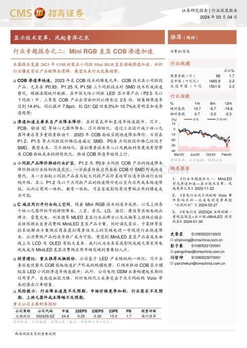 20240304_招商证券_家电行业专题报告：Mini RGB直显COB渗透加速显示技术变革风起青萍之末_21页.pdf