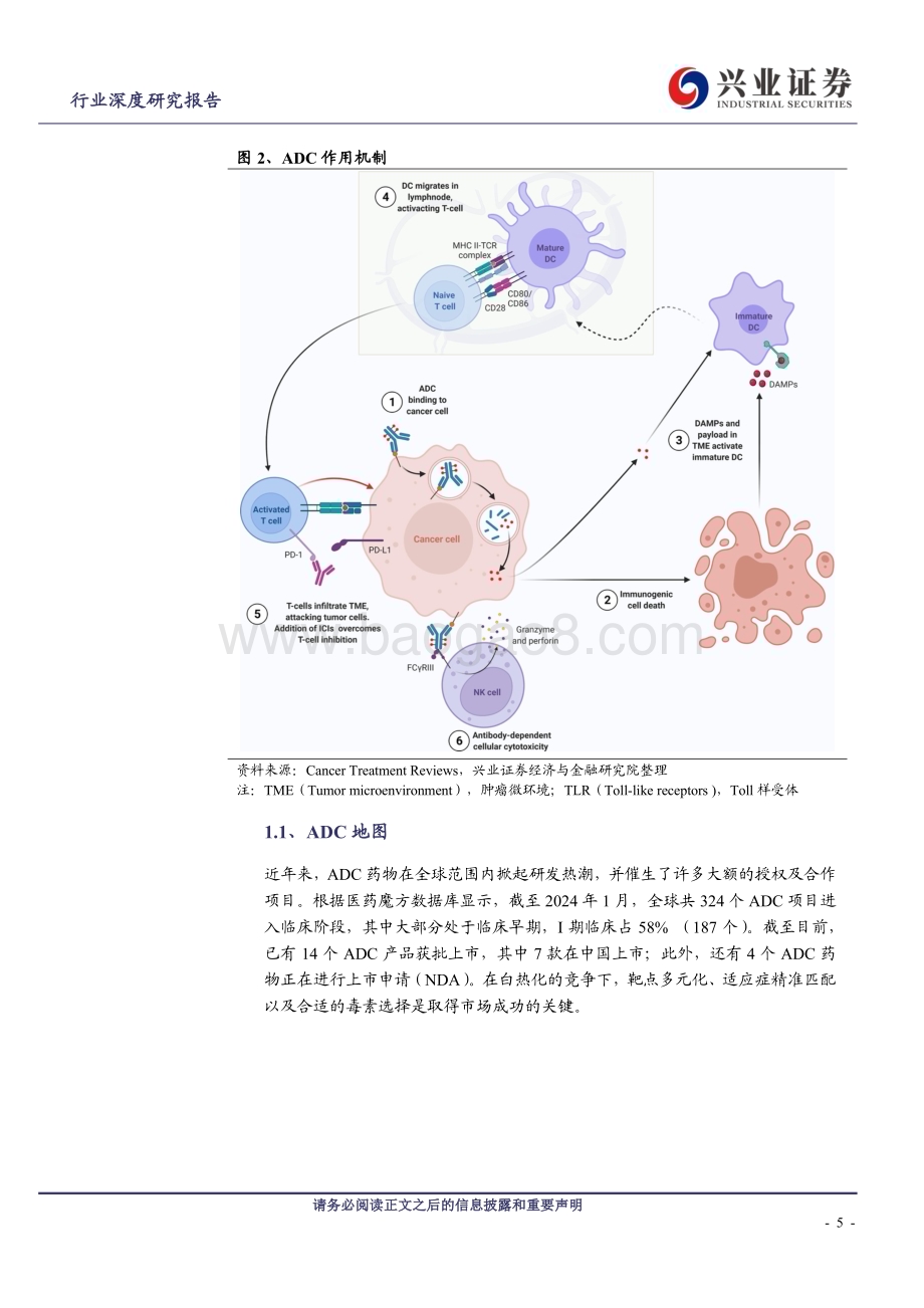 20240224_兴业证券_医药行业：ADC引领治疗变革IO+ADC潜力巨大_32页.pdf_第5页
