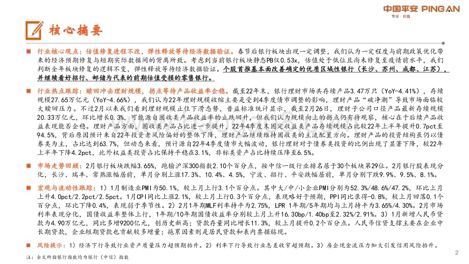 20230301_平安证券_月酝知风之银行业：修复弹性待释放年报关注盈利质量_23页.pdf_第2页