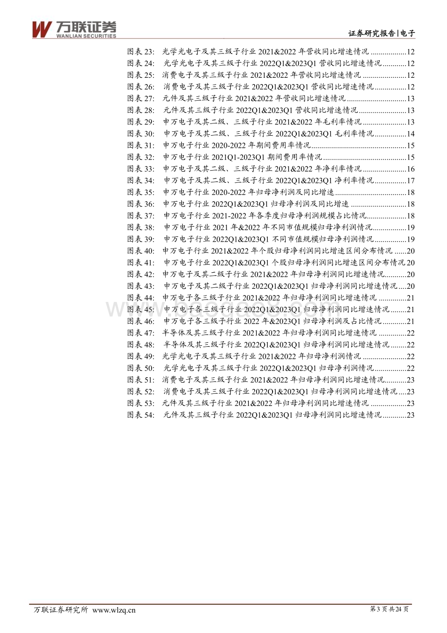 20230609_万联证券_电子行业证券研究报告：半导体设备业绩亮眼消费电子需求回暖_24页.pdf_第3页