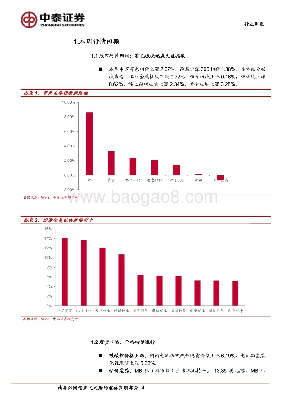 20240303_中泰证券_有色金属行业：下游补库与供给收缩预期共振碳酸锂期货价格大幅上涨_22页.pdf_第4页