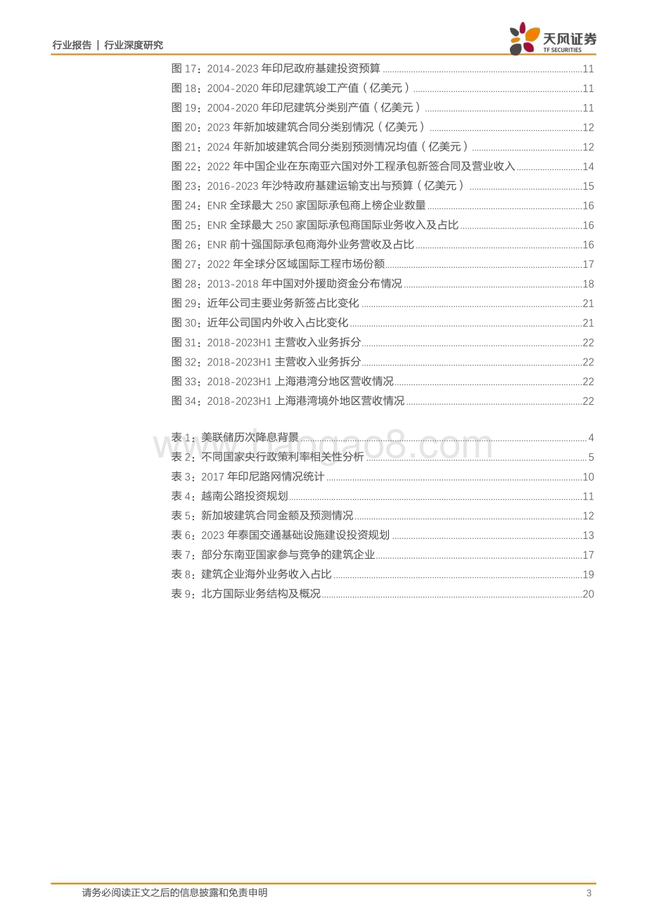 20240226_天风证券_建筑装饰行业深度研究：海外基建市场能否成为国内建筑企业的增长核心？_24页.pdf_第3页