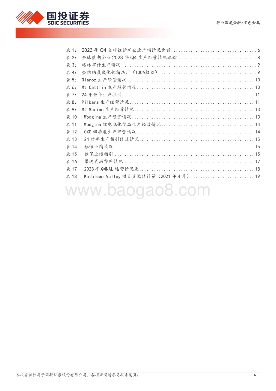 20240314_国投证券_有色金属行业：资源为王全球锂矿23年四季报更新_23页.pdf_第4页