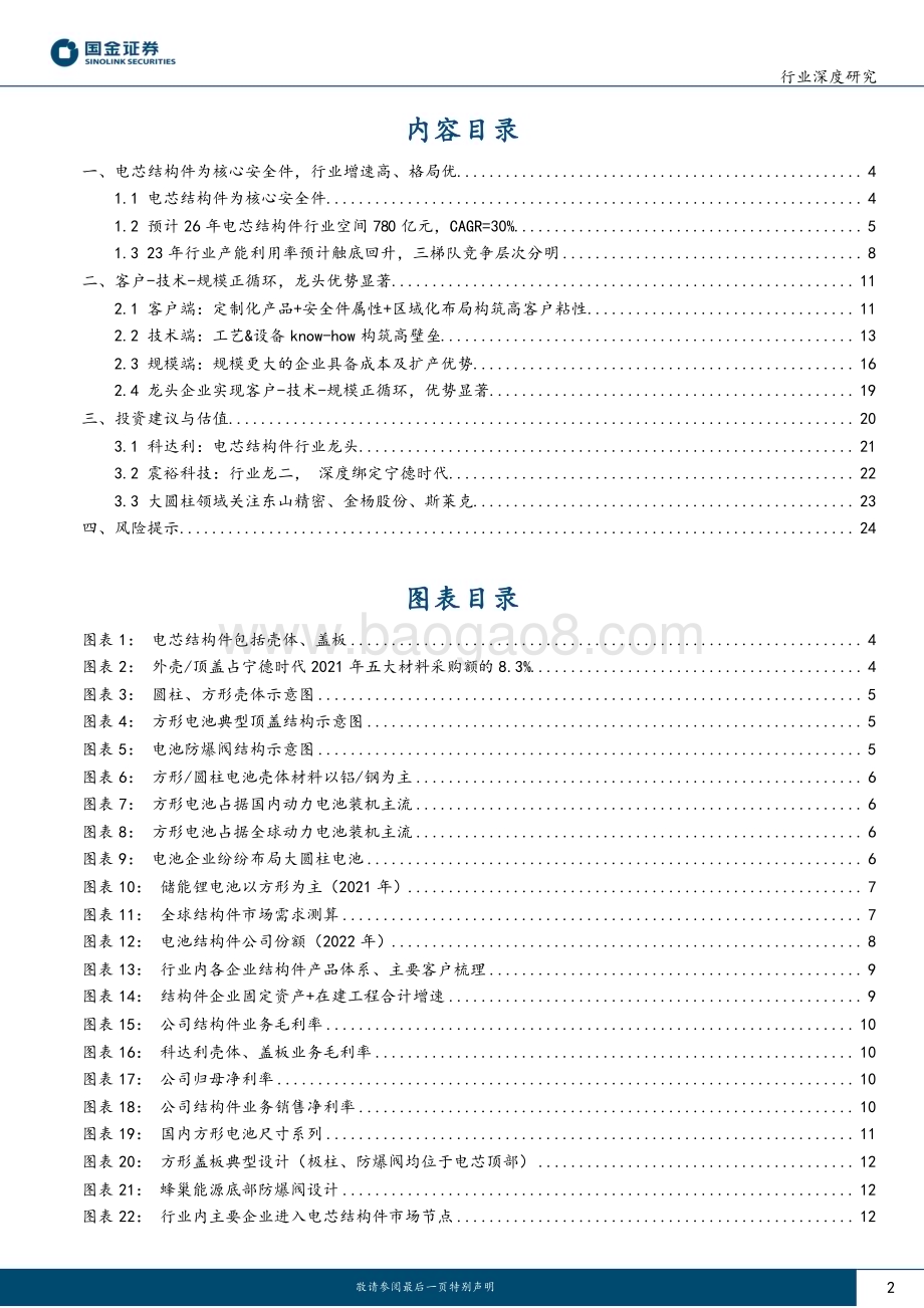 20240316_国金证券_电芯结构件行业深度：产能利用率触底客户、技术、规模筑壁垒_26页.pdf_第2页