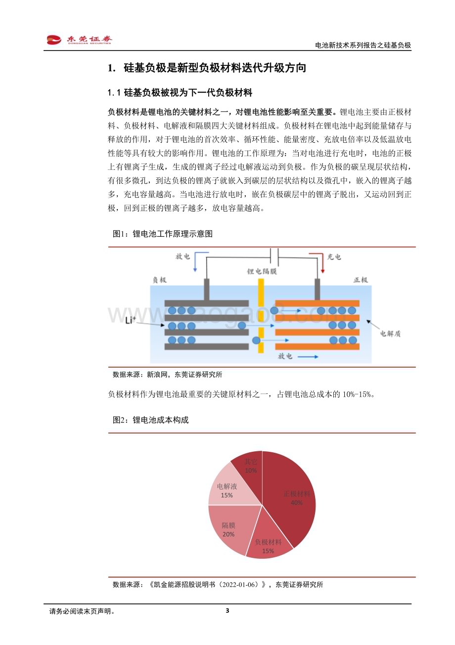 20240229_东莞证券_新能源汽车产业链行业电池新技术系列报告之硅基负极：新型负极材料迭代方向前景可期_18页.pdf_第3页