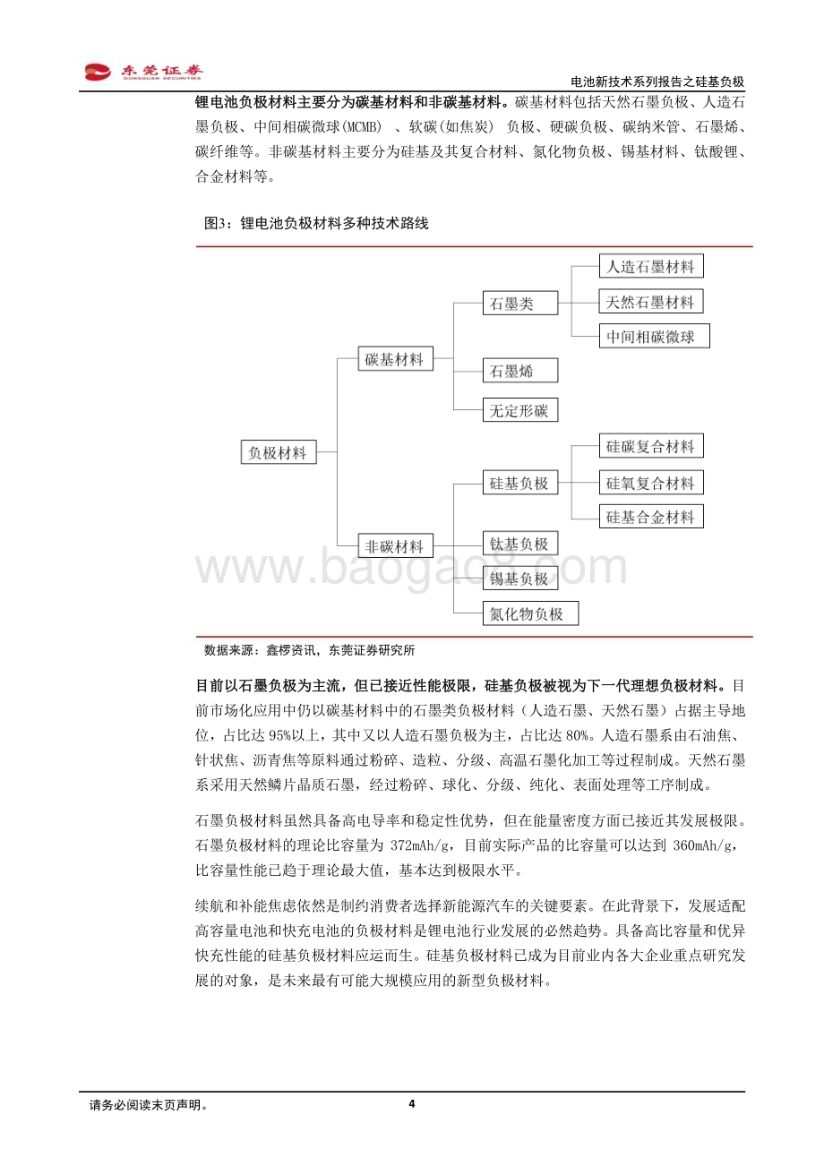 20240229_东莞证券_新能源汽车产业链行业电池新技术系列报告之硅基负极：新型负极材料迭代方向前景可期_18页.pdf_第4页