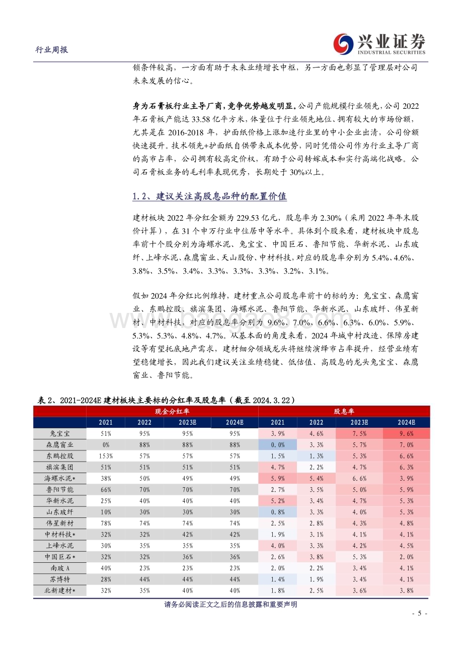 20240324_兴业证券_建筑材料行业：国常会优化地产政策关注建材龙头底部机会_21页.pdf_第5页