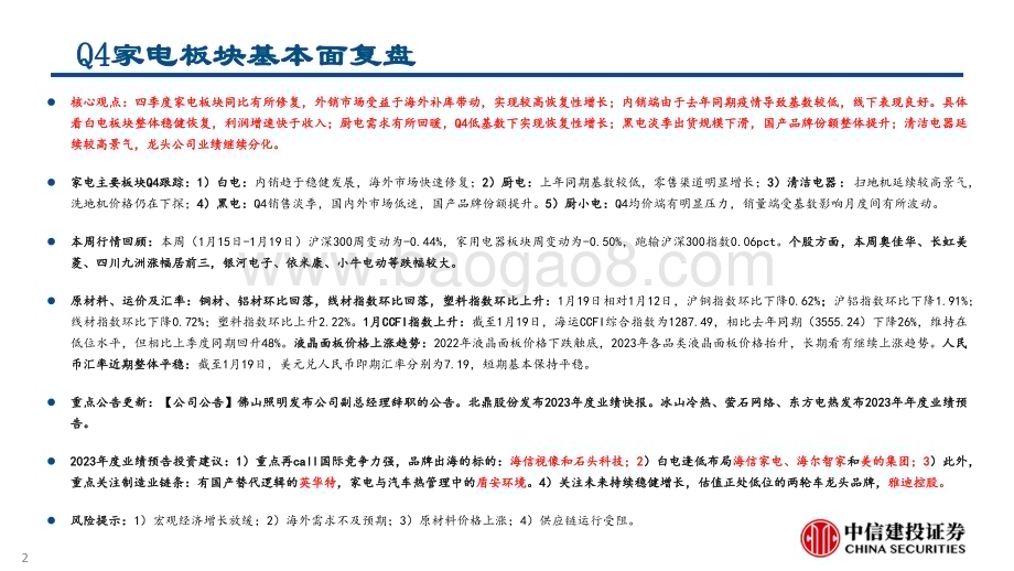 20240121_中信建投_家电行业：Q4家电板块基本面复盘_25页.pdf_第2页