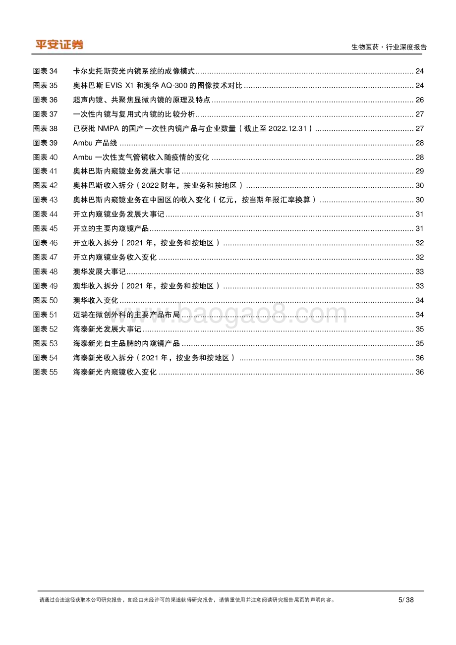 20230302_平安证券_医药行业证券研究报告：小孔之光窥探新机遇内镜国产化拉开序幕_39页.pdf_第5页